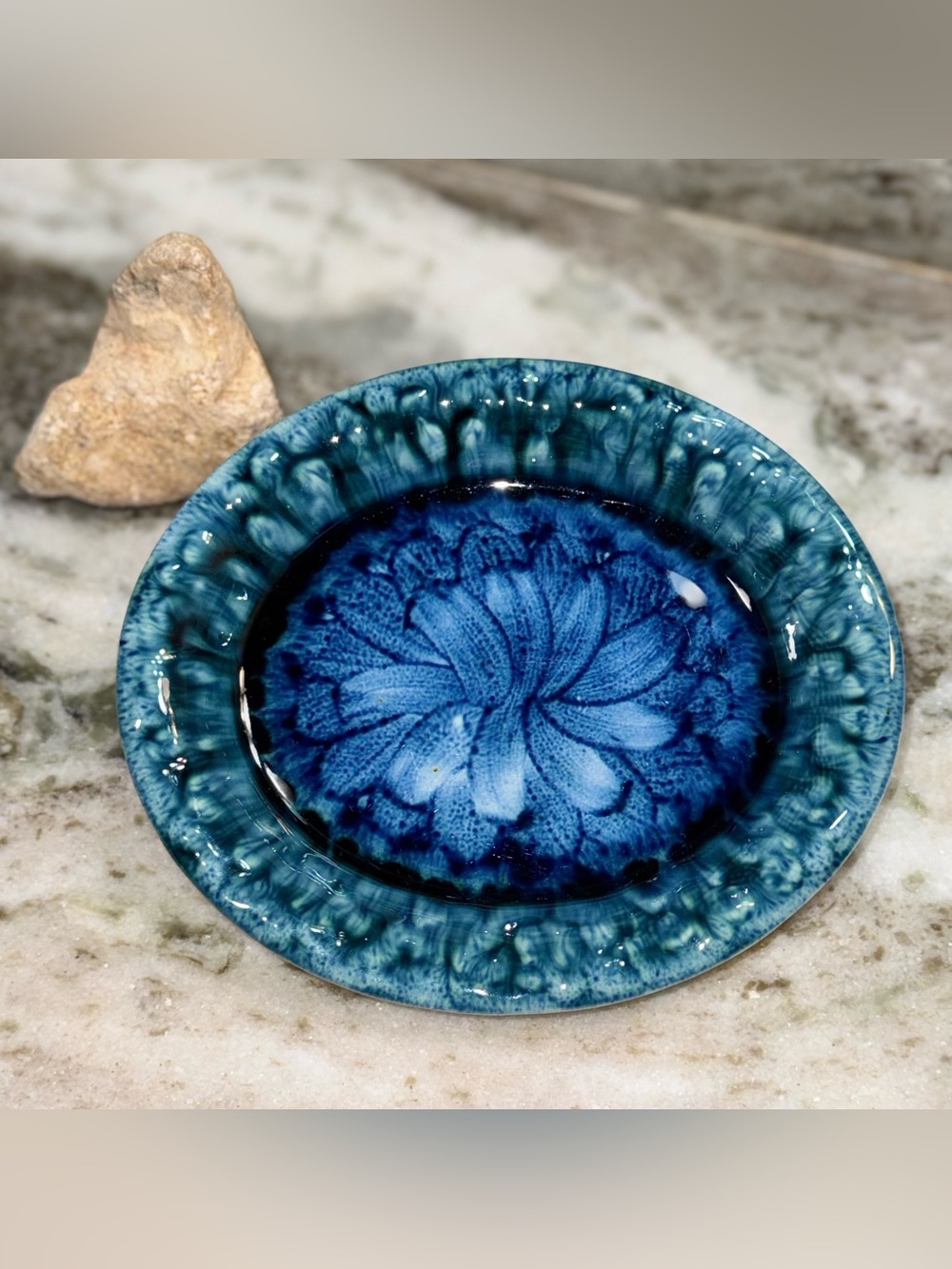Porthmadog Pottery Blue Glazed Bowl